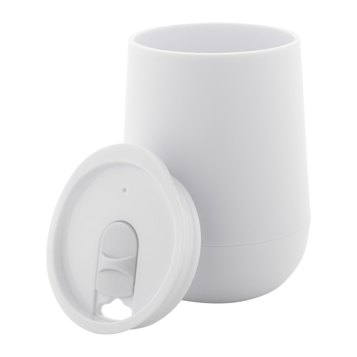 Reklámajándék | Peppy thermo pohár, fehér, 300 ml