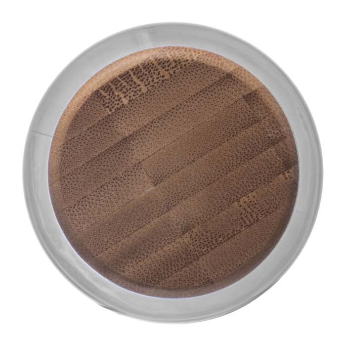 Reklámajándék | PET ivópalack bambusz fedéllel, 500ml, ezüst