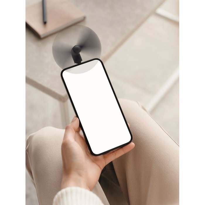 Reklámajándék | Phan Hordozható USB ventilátor, fekete