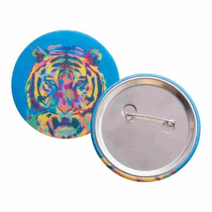 PinBadge RPET Maxi kituző, fehér | Reklámajándék, reklámtárgy, céges ajándék, egyedi reklámajándék Reklámajándék | PinBadge RPET Maxi kituző, fehér