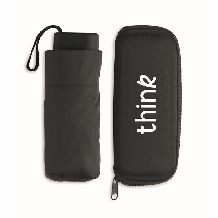 Portland 19 colos összecsukható esernyő, fekete | Reklámajándék, reklámtárgy, céges ajándék, egyedi reklámajándék Reklámajándék | Portland 19 colos összecsukható esernyő, fekete