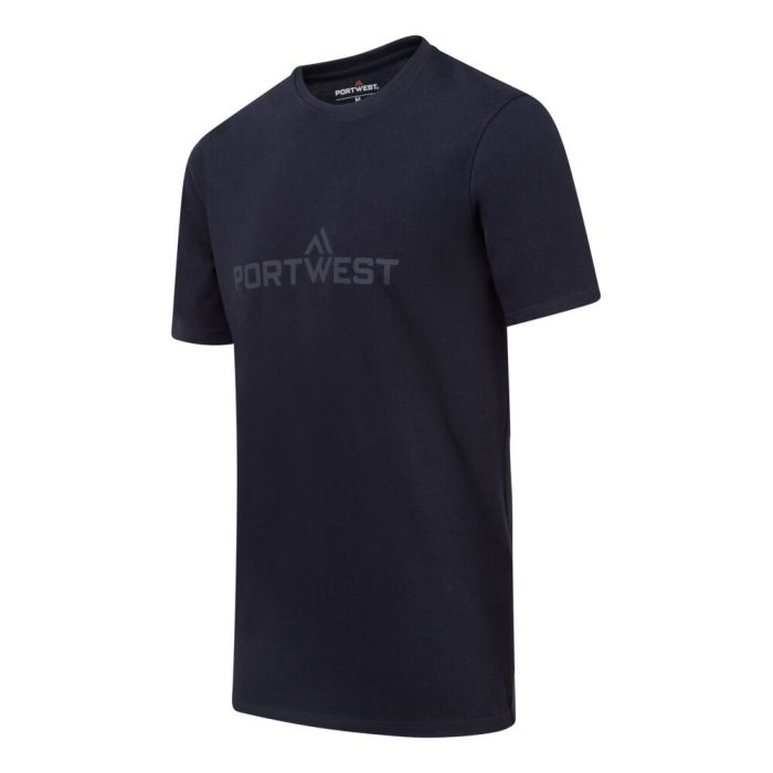 Portwest Portwest pamut póló S/S, navy | Adgift Reklámajándéktól Portwest Portwest pamut póló S/S, navy