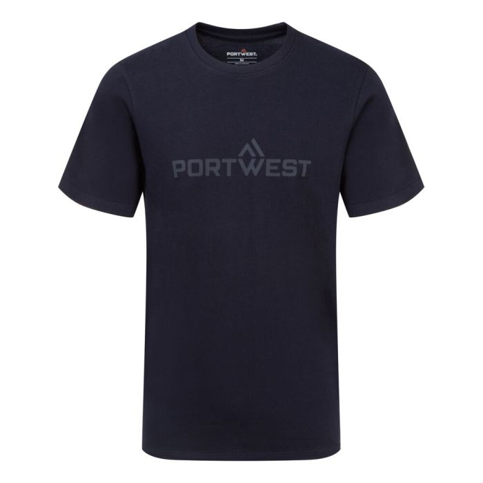 Portwest Portwest pamut póló S/S, navy | Adgift Reklámajándéktól Portwest Portwest pamut póló S/S, navy
