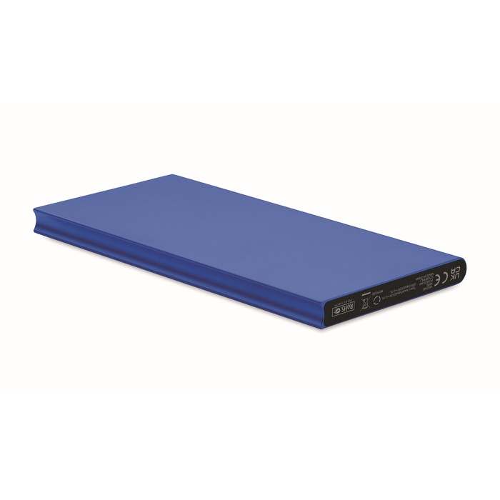 Reklámajándék | Powerflat8C 8000 mAh powerbank akkumulátor, kék