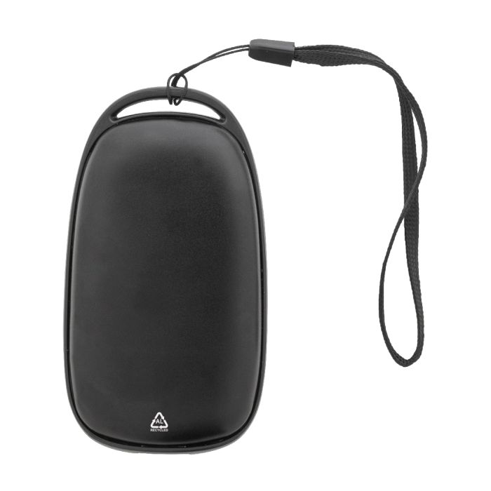 PowerPalm kézmelegítő power bank, fekete | Reklámajándék, reklámtárgy, céges ajándék, egyedi reklámajándék Reklámajándék | PowerPalm kézmelegítő power bank, fekete
