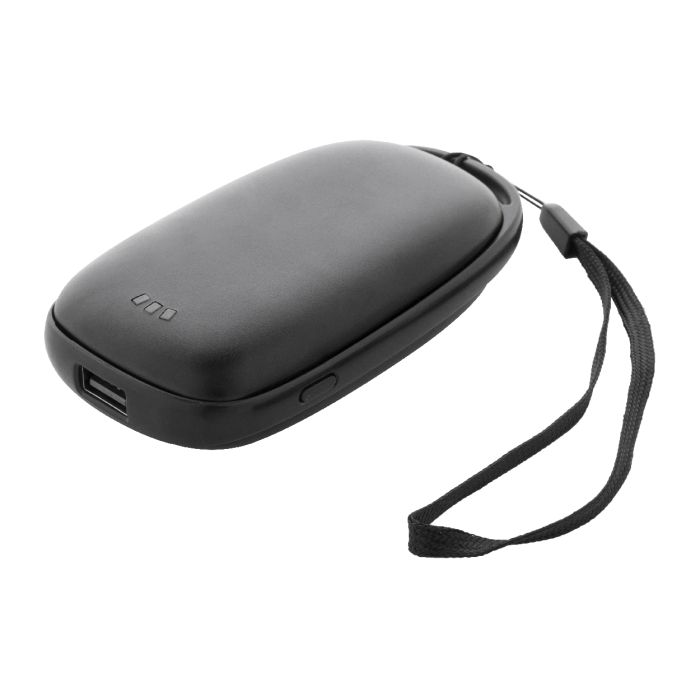 PowerPalm kézmelegítő power bank, fekete | Reklámajándék, reklámtárgy, céges ajándék, egyedi reklámajándék Reklámajándék | PowerPalm kézmelegítő power bank, fekete