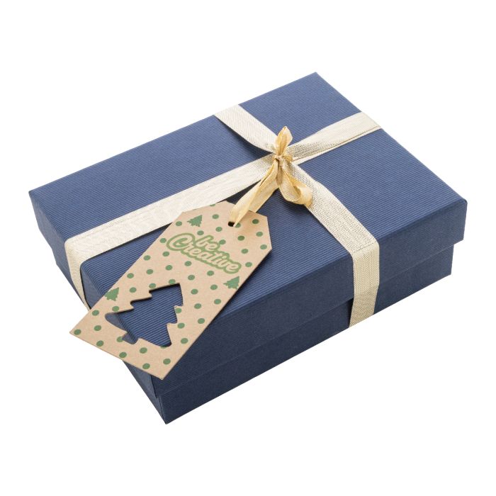 Reklámajándék | PrinTag Plus Eco egyedi ajándékcímke, karácsonyfa, fehér