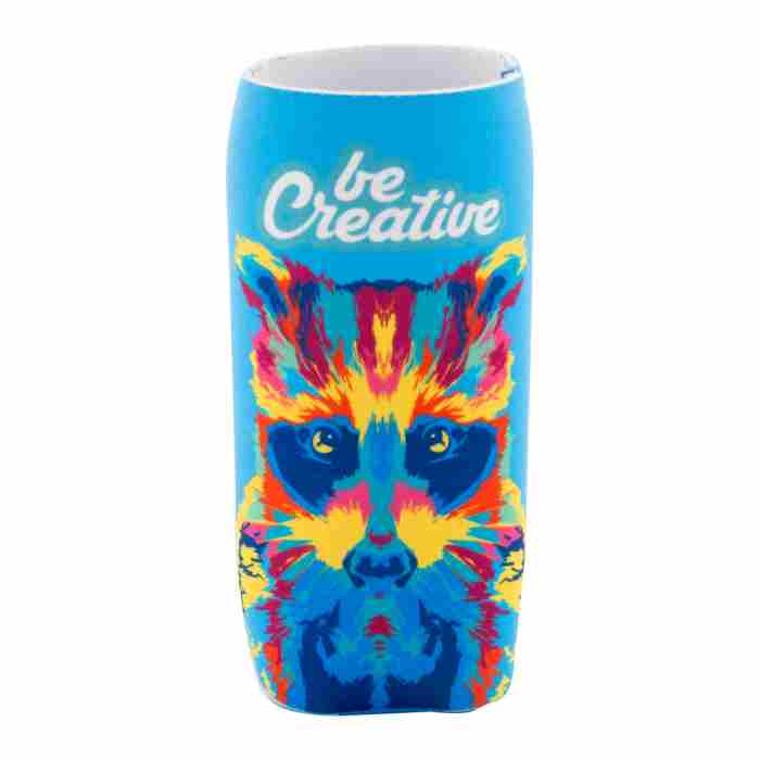 Reklámajándék | PrintCan Slim RPET üdítős doboz hutő, fehér