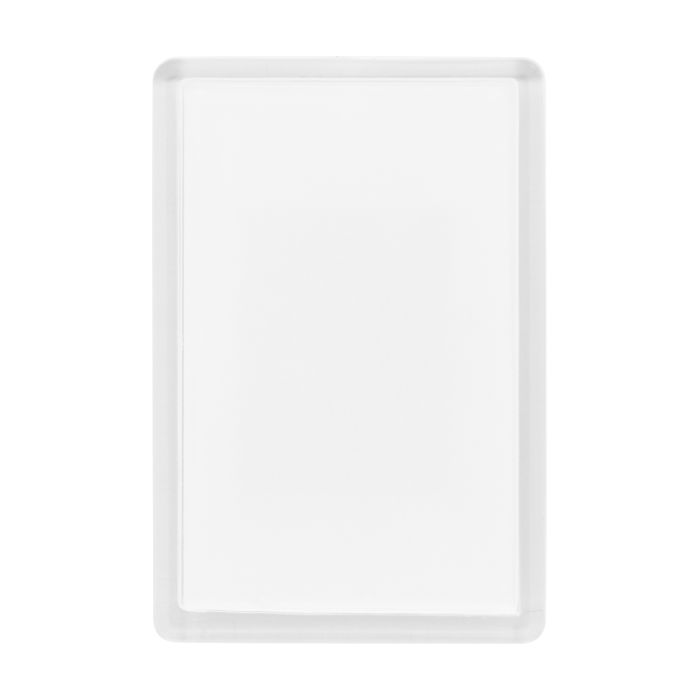 Reklámajándék | PrintMag Rect hűtőmágnes, fehér