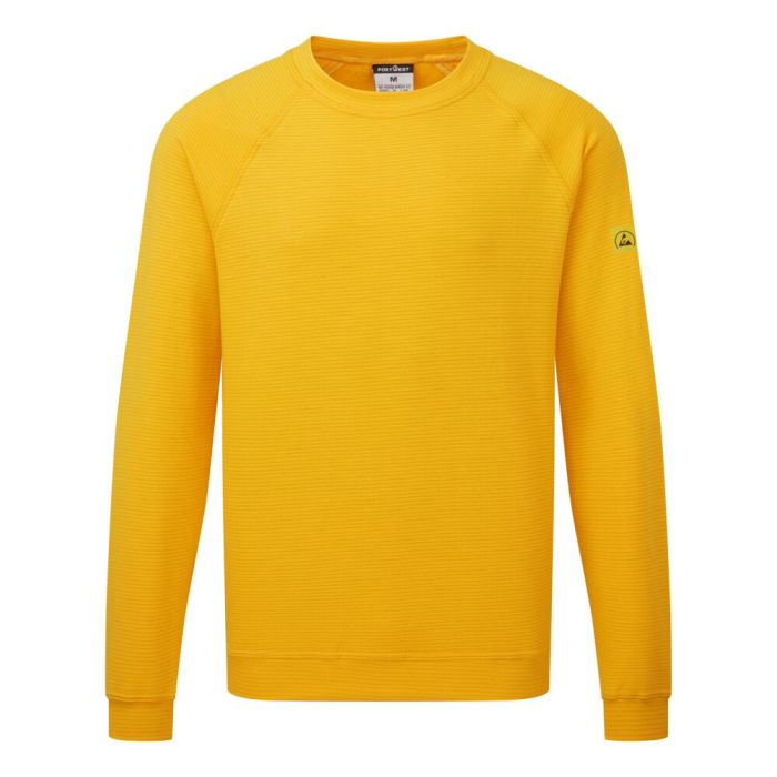 Portwest Pulóver-antisztatikus ESD, deep yellow | Adgift Reklámajándéktól Portwest Pulóver-antisztatikus ESD, deep yellow