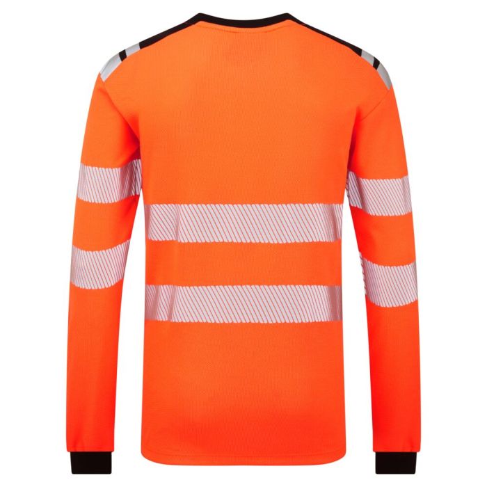 Portwest PW3 Modaflame Knit HVO FR hosszú ujjú póló, narancs/fekete