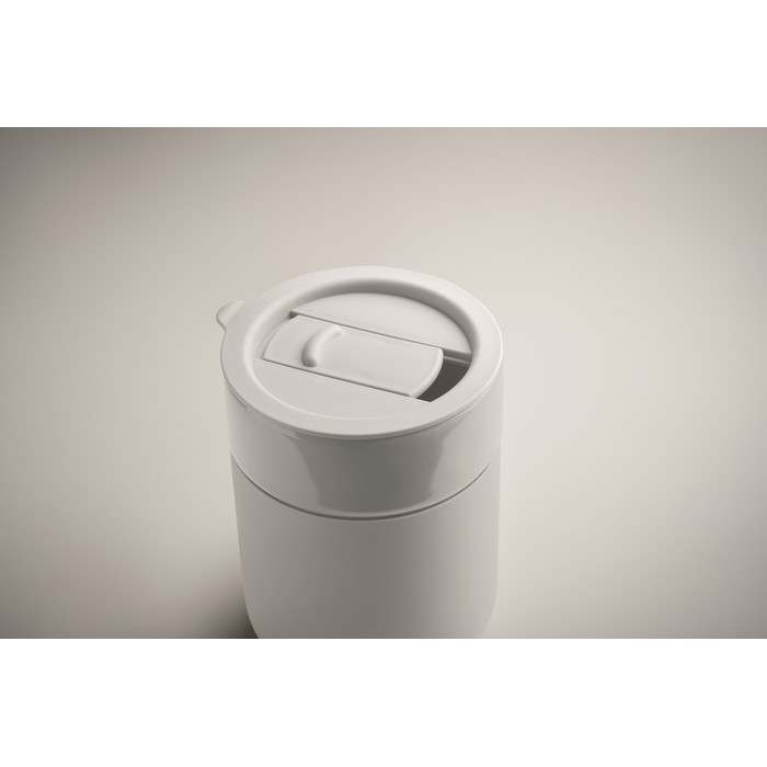 Reklámajándék | Qeram Kerámia pohár 330 ml, fehér