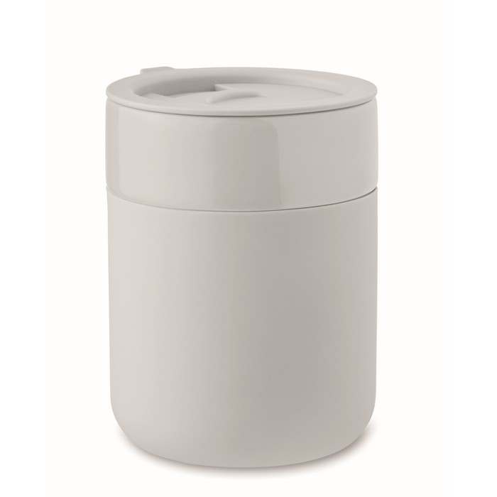 Reklámajándék | Qeram Kerámia pohár 330 ml, fehér