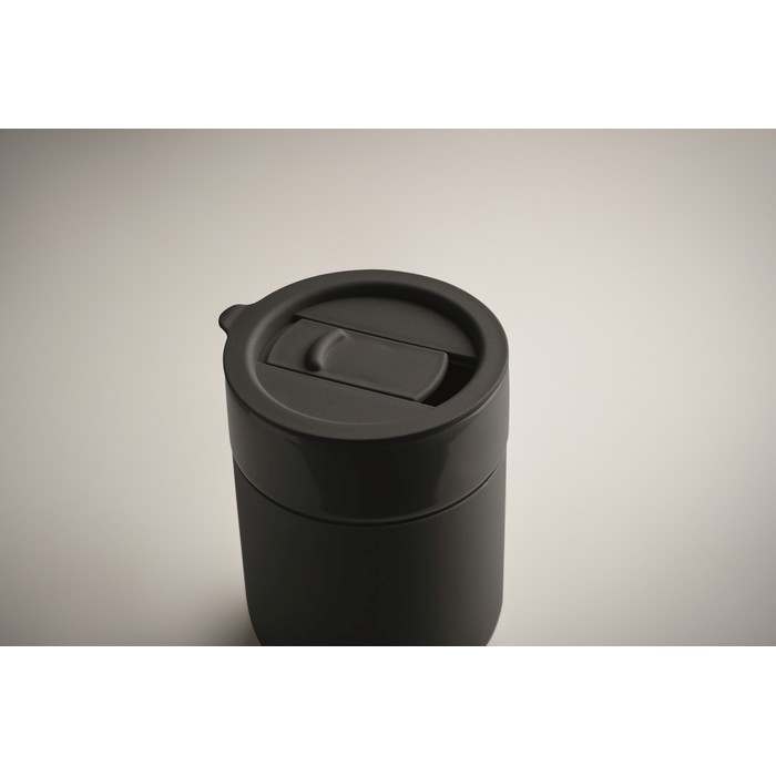 Reklámajándék | Qeram Kerámia pohár 330 ml, fekete