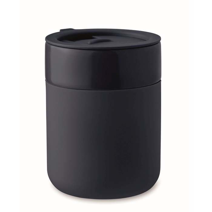 Reklámajándék | Qeram Kerámia pohár 330 ml, sötétkék