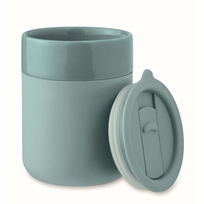 Reklámajándék | Qeram Kerámia pohár 330 ml, zöld