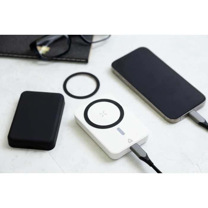 Reklámajándék | Rabobank Mag RABS power bank, fehér