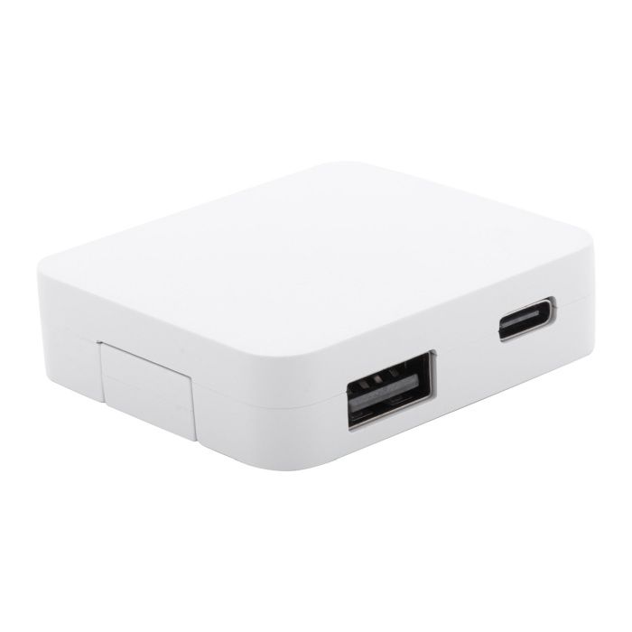 Reklámajándék | Rahubu RABS USB hub, fehér