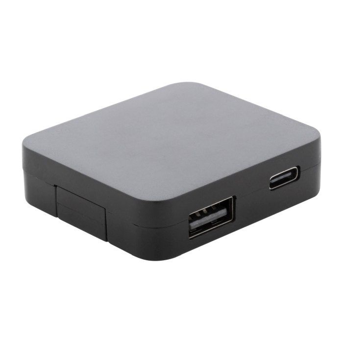 Reklámajándék | Rahubu RABS USB hub, fekete