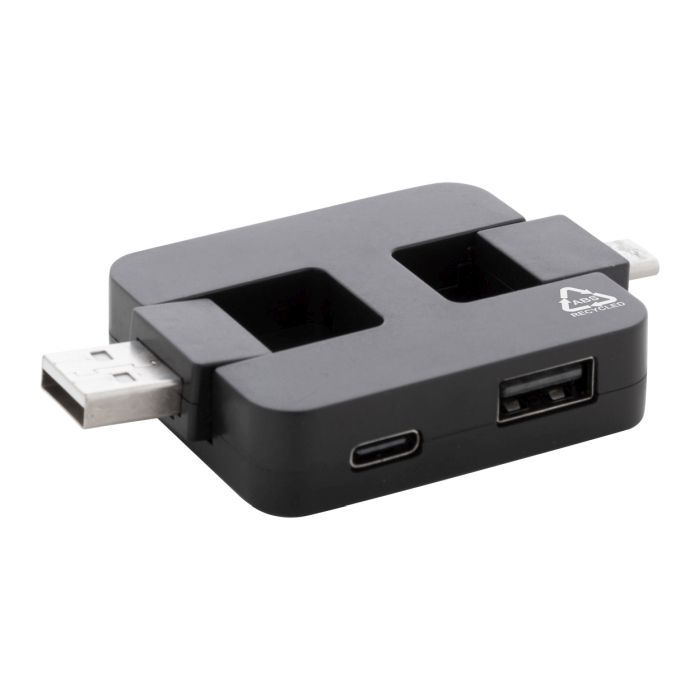 Reklámajándék | Rahubu RABS USB hub, fekete
