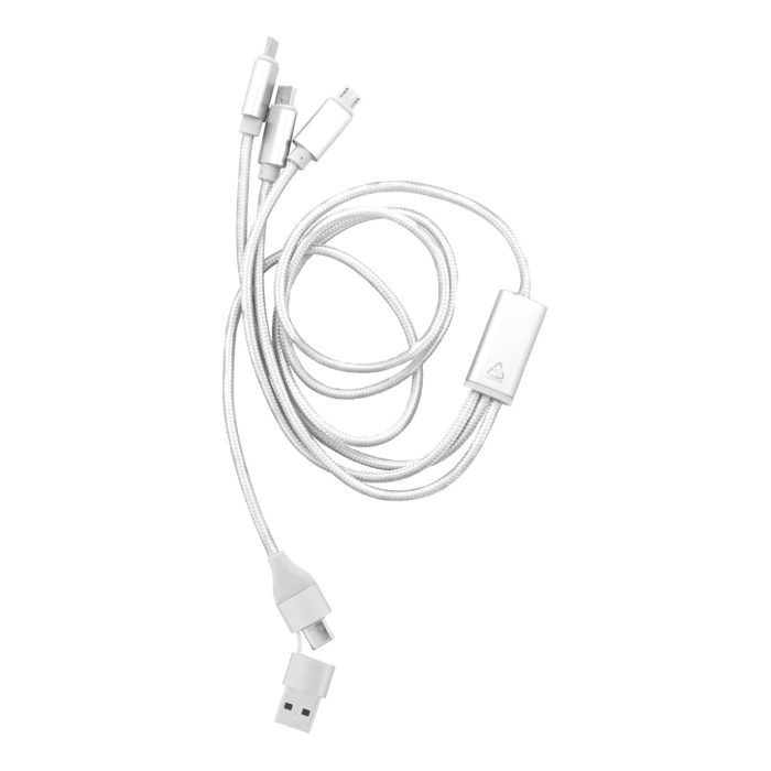 Reklámajándék | Ralong USB töltőkábel, ezüst
