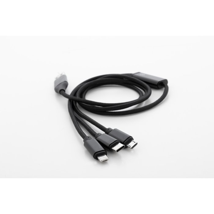 Reklámajándék | Ralong USB töltőkábel, fekete