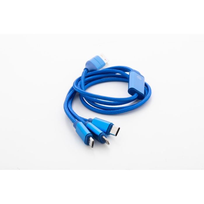 Reklámajándék | Ralong USB töltőkábel, kék