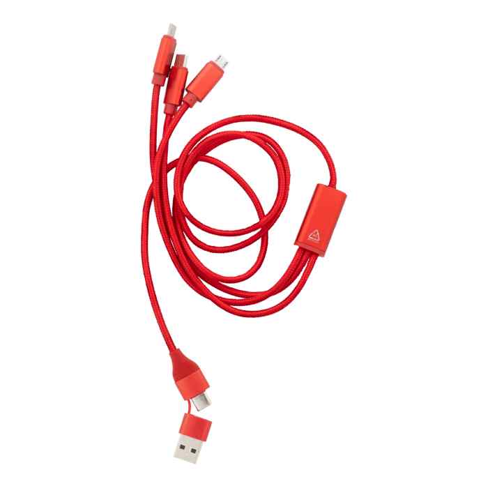 Reklámajándék | Ralong USB töltőkábel, piros