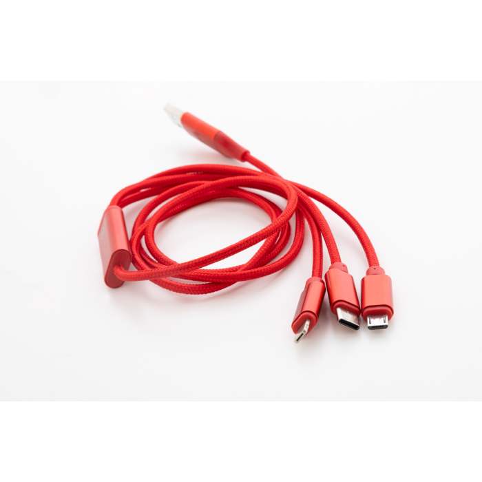 Reklámajándék | Ralong USB töltőkábel, piros