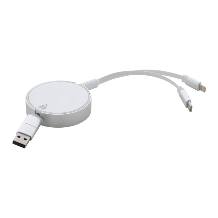 Reklámajándék | Ralospic USB töltőkábel, ezüst