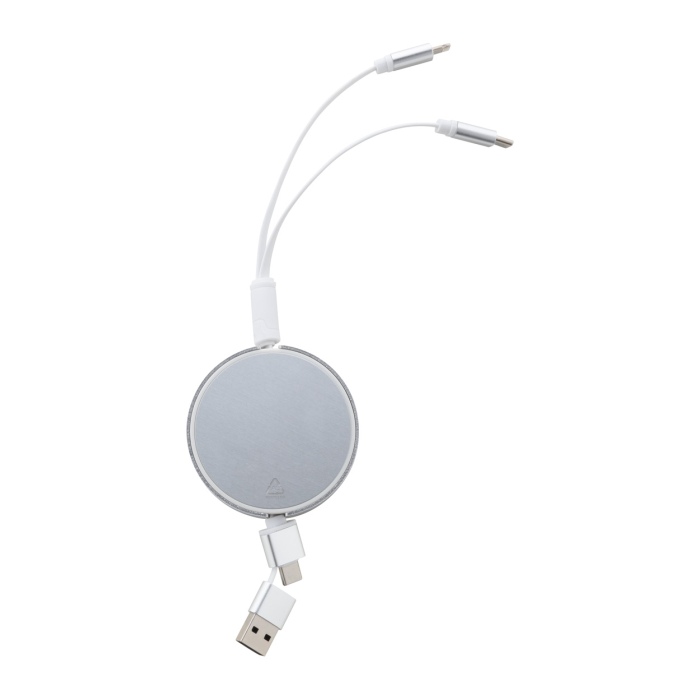 Reklámajándék | Ralospic USB töltőkábel, ezüst