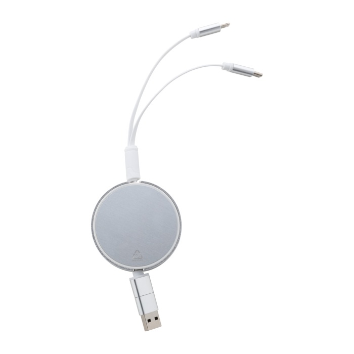 Reklámajándék | Ralospic USB töltőkábel, ezüst