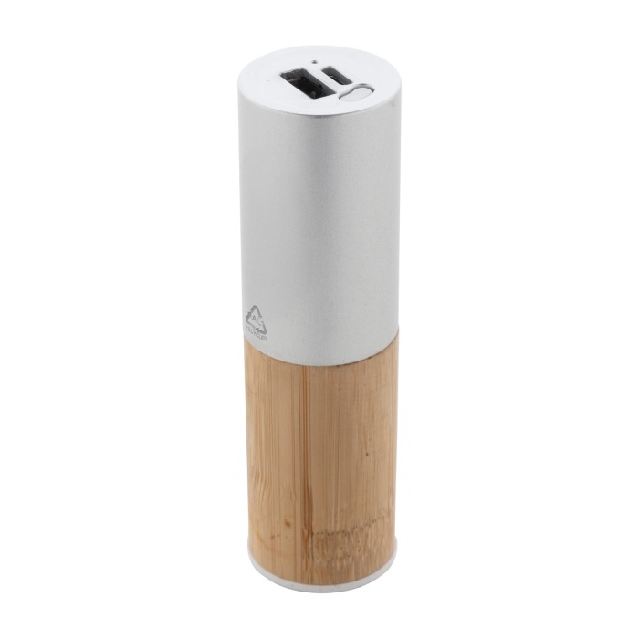 Reklámajándék | Ralubo Tube power bank, ezüst