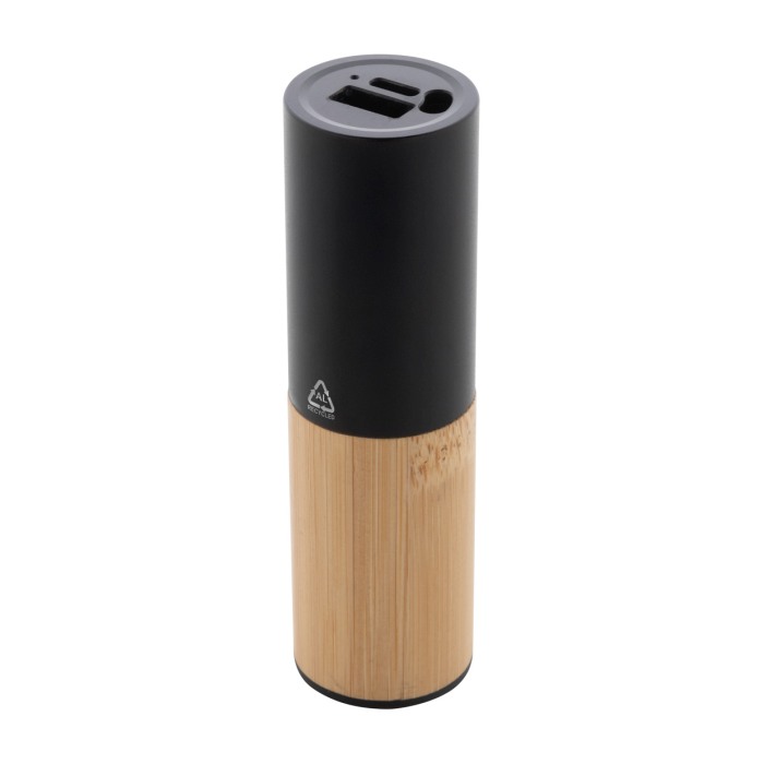 Reklámajándék | Ralubo Tube power bank, fekete