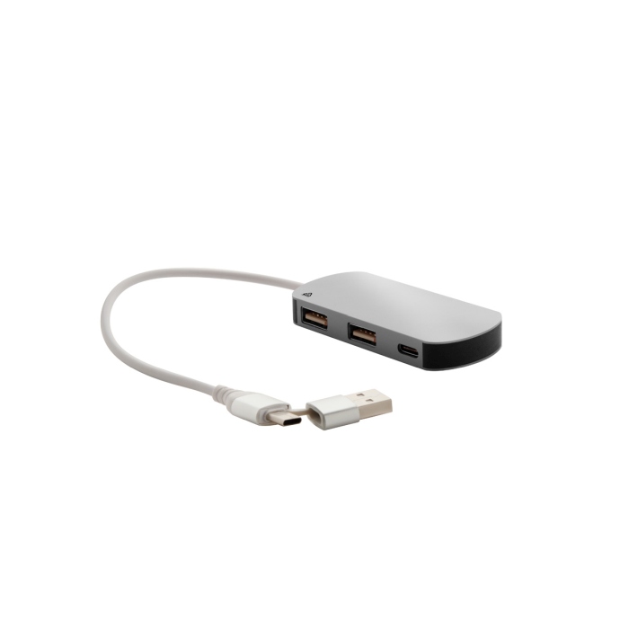 Reklámajándék | Raluhub USB hub, ezüst
