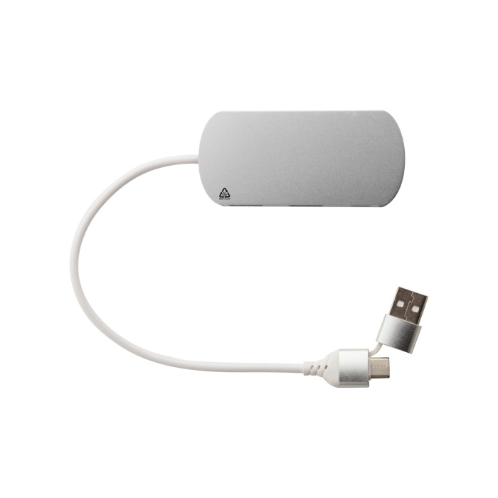 Reklámajándék | Raluhub USB hub, ezüst