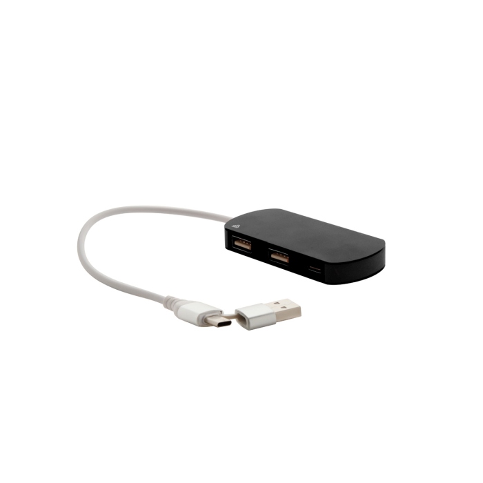 Reklámajándék | Raluhub USB hub, fekete