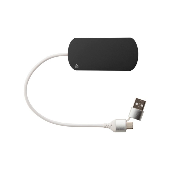 Reklámajándék | Raluhub USB hub, fekete