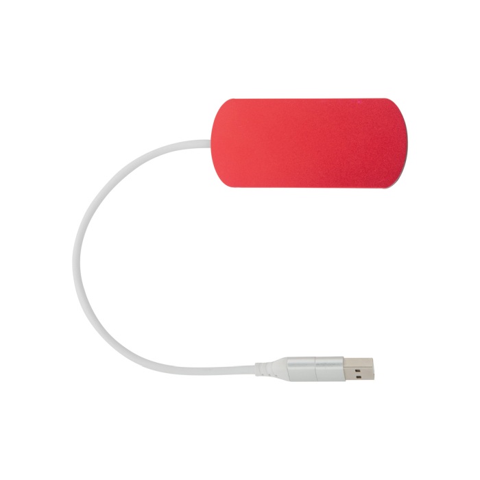 Reklámajándék | Raluhub USB hub, piros