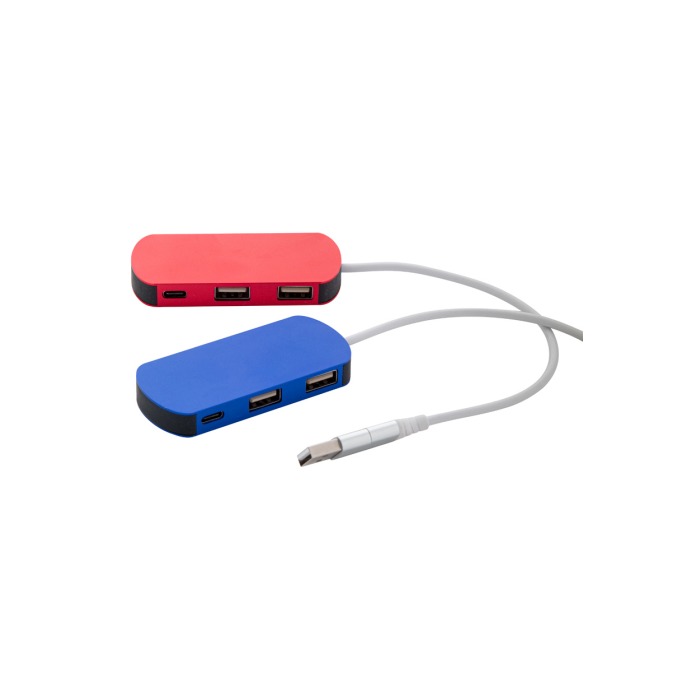 Reklámajándék | Raluhub USB hub, piros