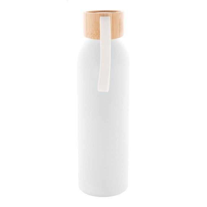 Reklámajándék | Ralusip Plus újrahasznosított alumínium kulacs, fehér