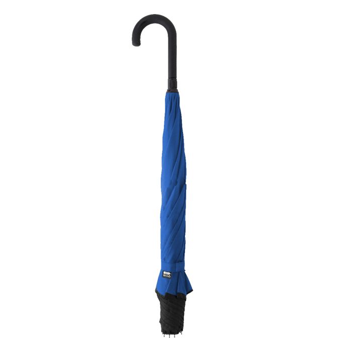 Raura RPET megfordítható esernyő, kék | Reklámajándék, reklámtárgy, céges ajándék, egyedi reklámajándék Reklámajándék | Raura RPET megfordítható esernyő, kék