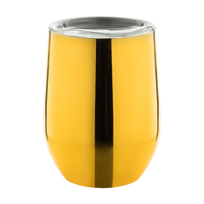 Reklámajándék | Rebby Oro újrahasznosított rozsdamentes acél thermo pohár, arany