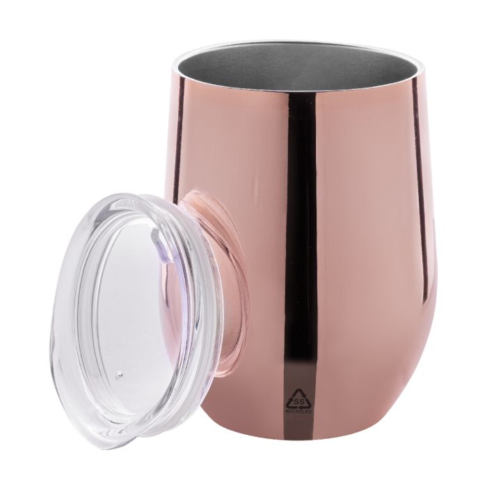 Rebby Oro újrahasznosított rozsdamentes acél thermo pohár, rózsaszín | Reklámajándék, reklámtárgy, céges ajándék, egyedi reklámajándék Reklámajándék | Rebby Oro újrahasznosított rozsdamentes acél thermo pohár, rózsaszín