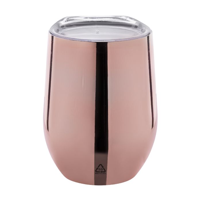 Rebby Oro újrahasznosított rozsdamentes acél thermo pohár, rózsaszín | Reklámajándék, reklámtárgy, céges ajándék, egyedi reklámajándék Reklámajándék | Rebby Oro újrahasznosított rozsdamentes acél thermo pohár, rózsaszín
