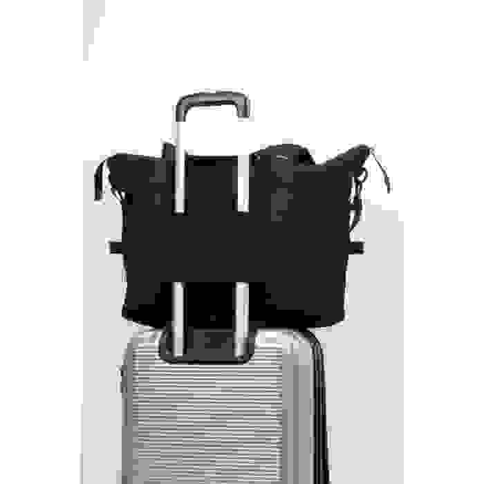 Reklámajándék | Rebyss Travel újrahasznosított vászon utazótáska, fekete