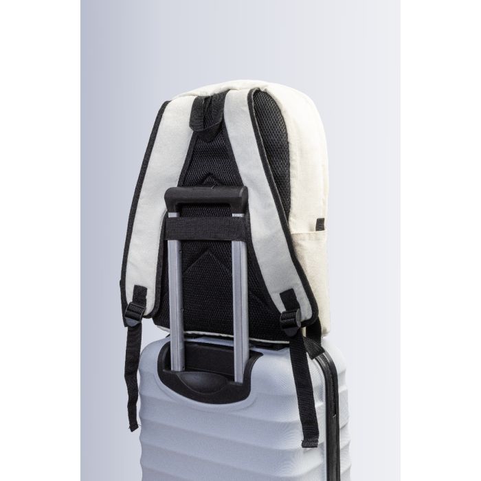 Recabak újrahasznosított vászon hátizsák, natúr | Reklámajándék, reklámtárgy, céges ajándék, egyedi reklámajándék Reklámajándék | Recabak újrahasznosított vászon hátizsák, natúr