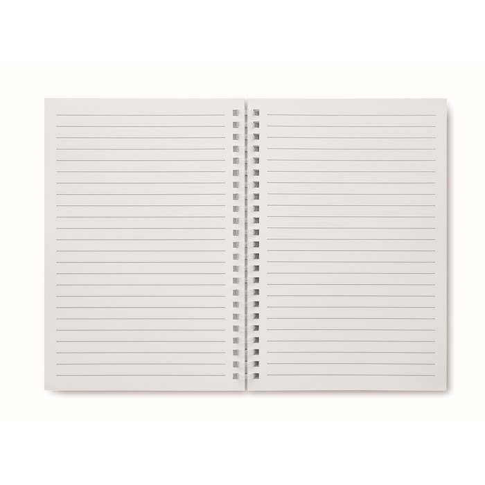 Recarnote A5 újrahaszn. karton notesz, fekete | Reklámajándék, reklámtárgy, céges ajándék, egyedi reklámajándék Reklámajándék | Recarnote A5 újrahaszn. karton notesz, fekete