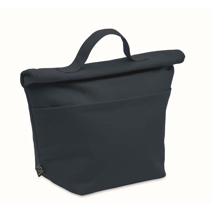 Reklámajándék | Recoba Colour Újrahaszn. pamut hűtőtáska, sötétkék