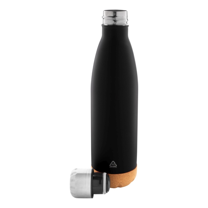 Reklámajándék | Recouver termosz, fekete, 500 ml